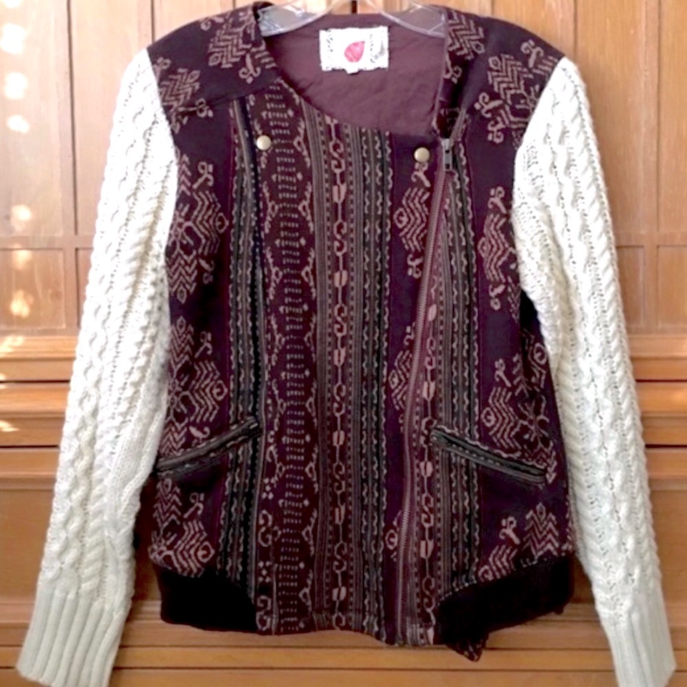 Anthropologie Lilka Cotton Hazan Moto Jacket